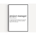 POSTER Project Manager Definition PrintUNFRAMED