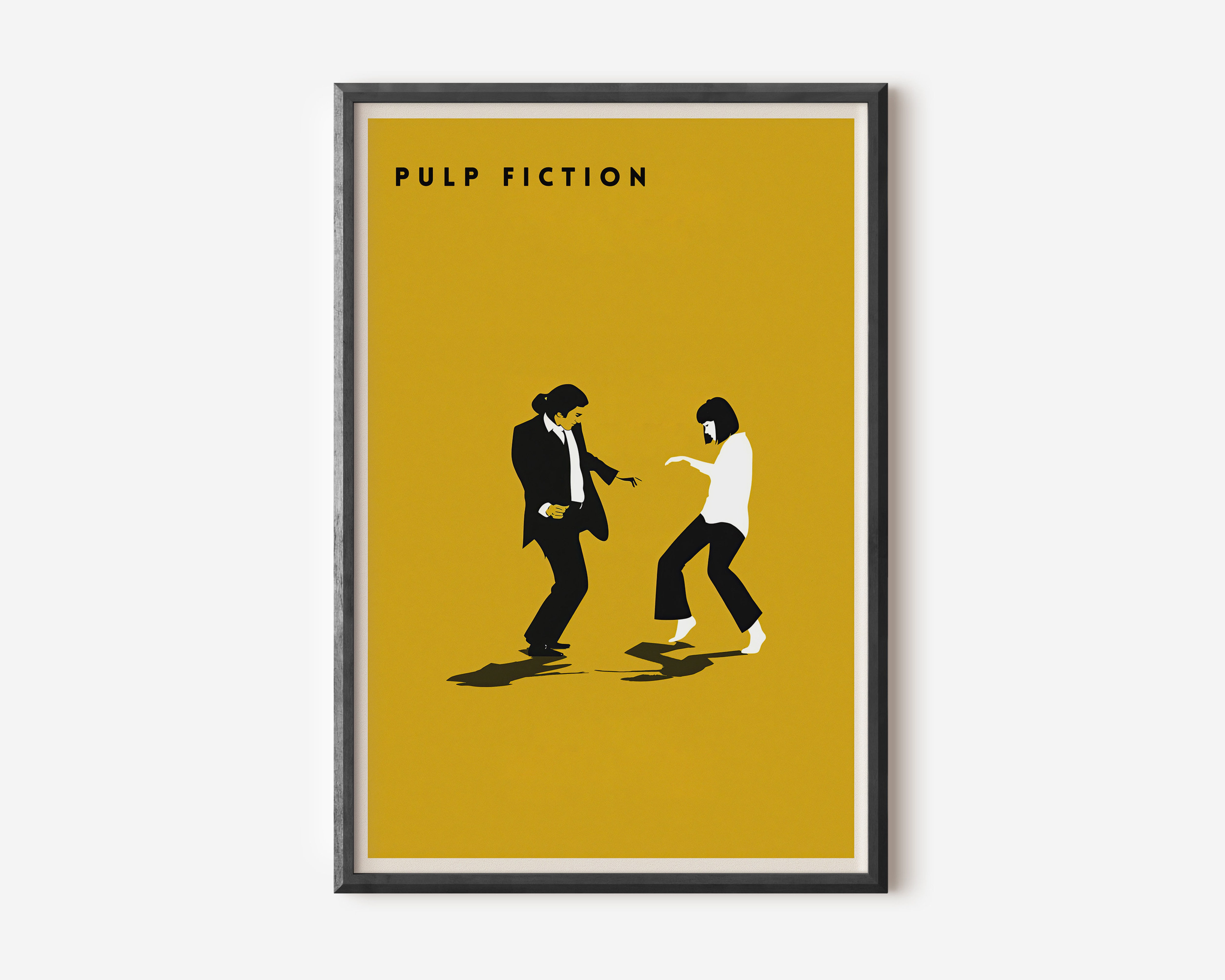 Affiche Sur Toile "Pulp Fiction" - Décoration Murale Cinéma 30 X 45 Cm (Style Sans Cadre)