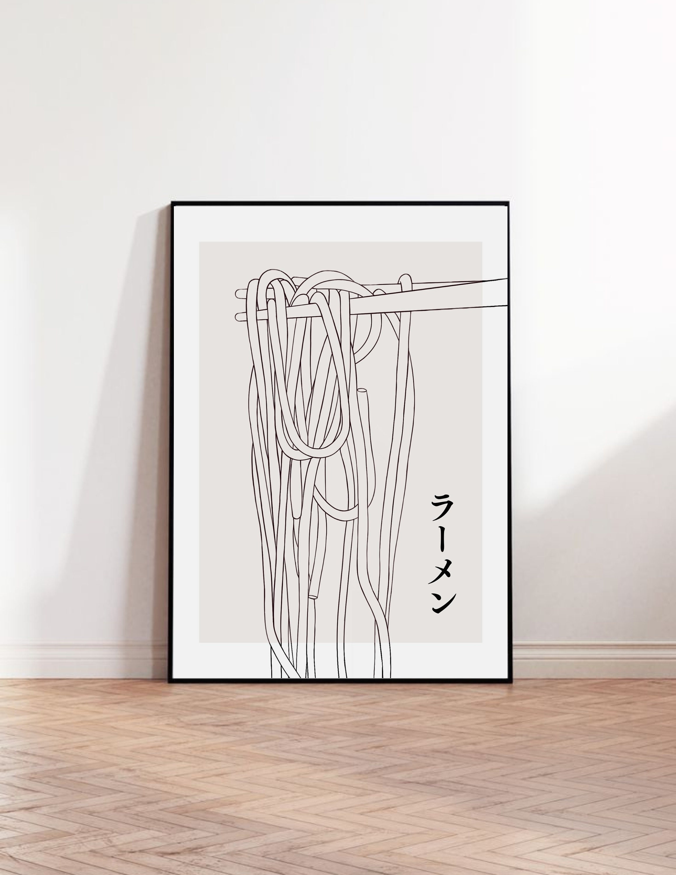 POSTER Ramen Print Noodles Illustration Printable Kitchen Poster ...