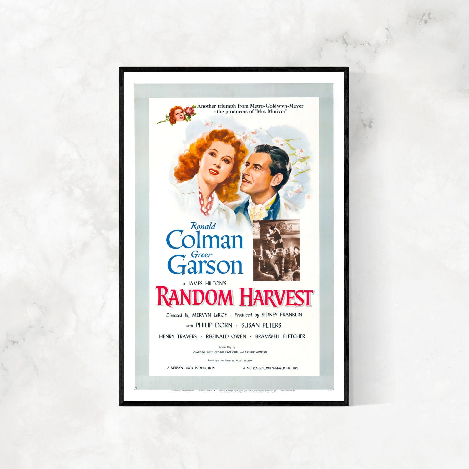 POSTER Random Harvest (MGM, 1942) Style C Movie Poster-UNFRAMED ...