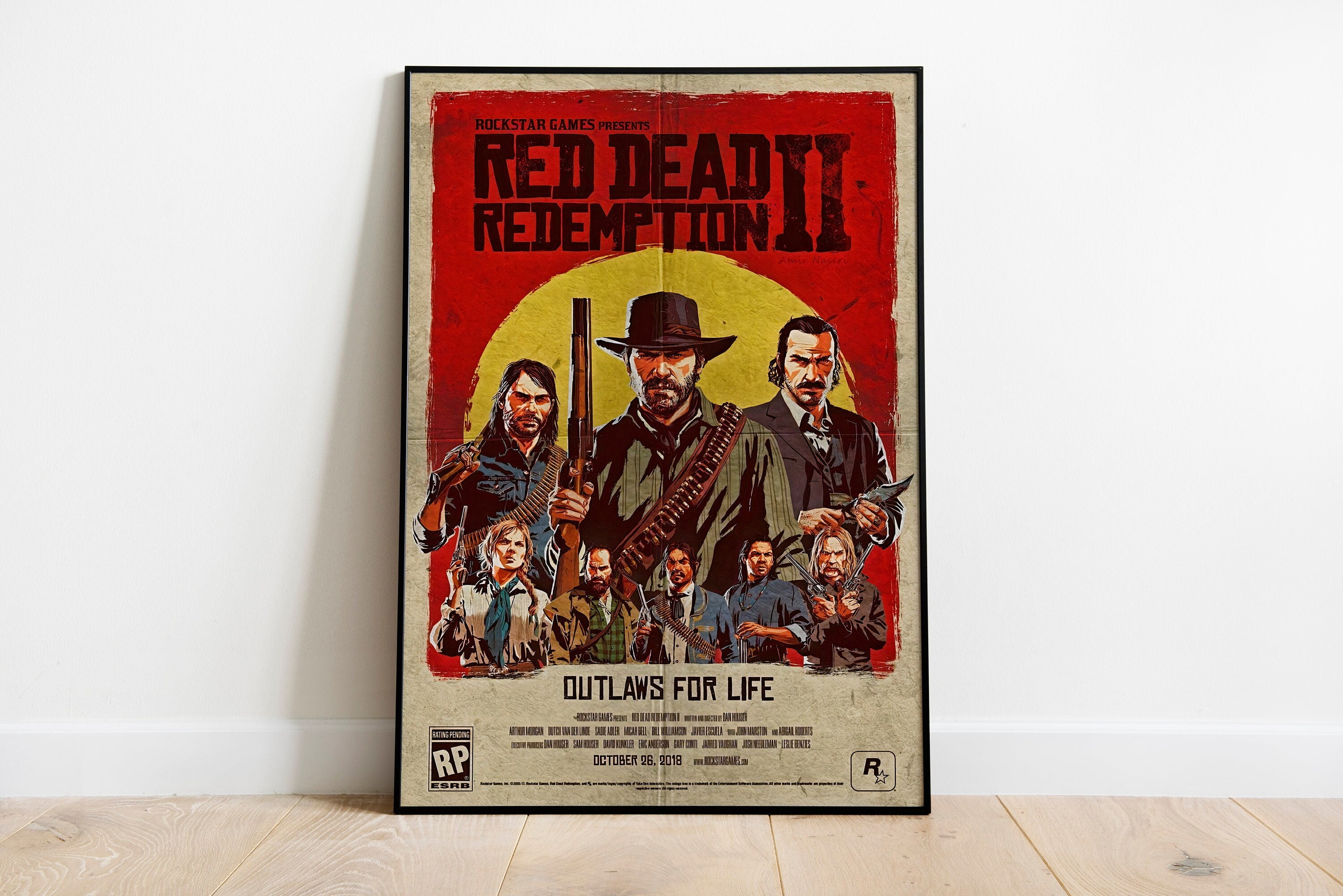 POSTER Red Dead Redemption Poster RDR 2 Poster Video Game Poster