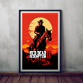 POSTER Red Dead Redemption Poster Video Game RDR Wall Art RDR2 Art for