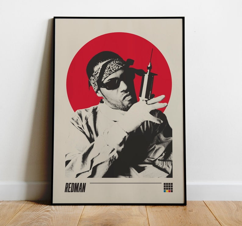POSTER Redman Art Print Hip Hop Music Poster Rapper Gift Hip Hop ...