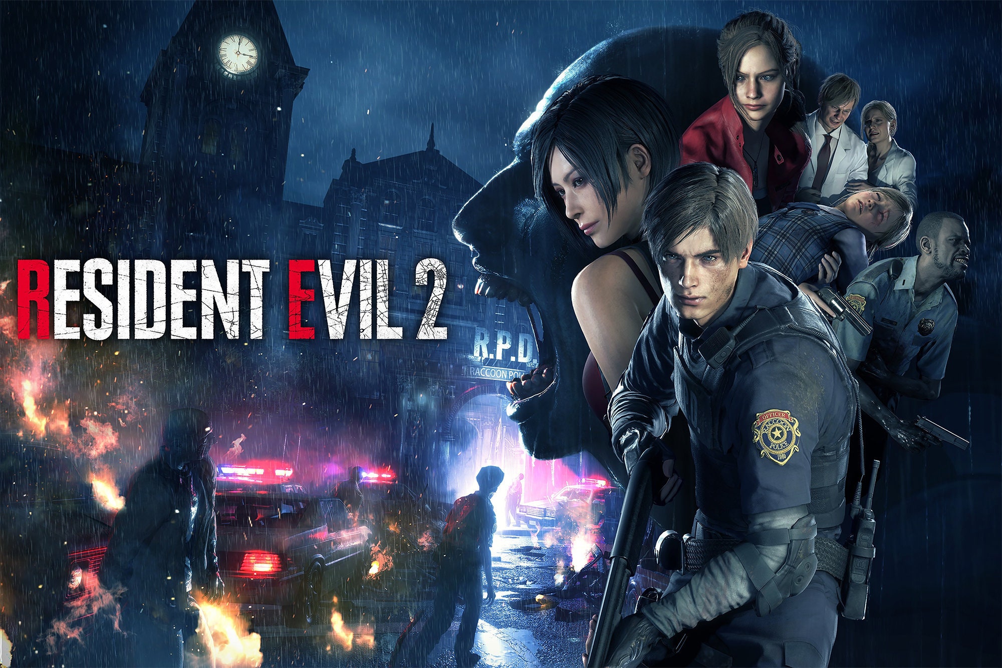 POSTER Resident Evil 2 remake printUNFRAMED