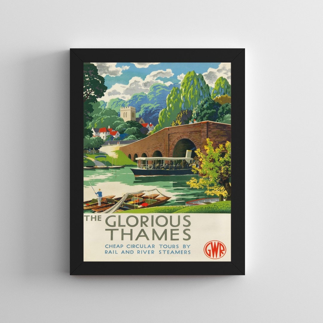 POSTER River Thames Great Western Railways Travel Poster UNFRAMED