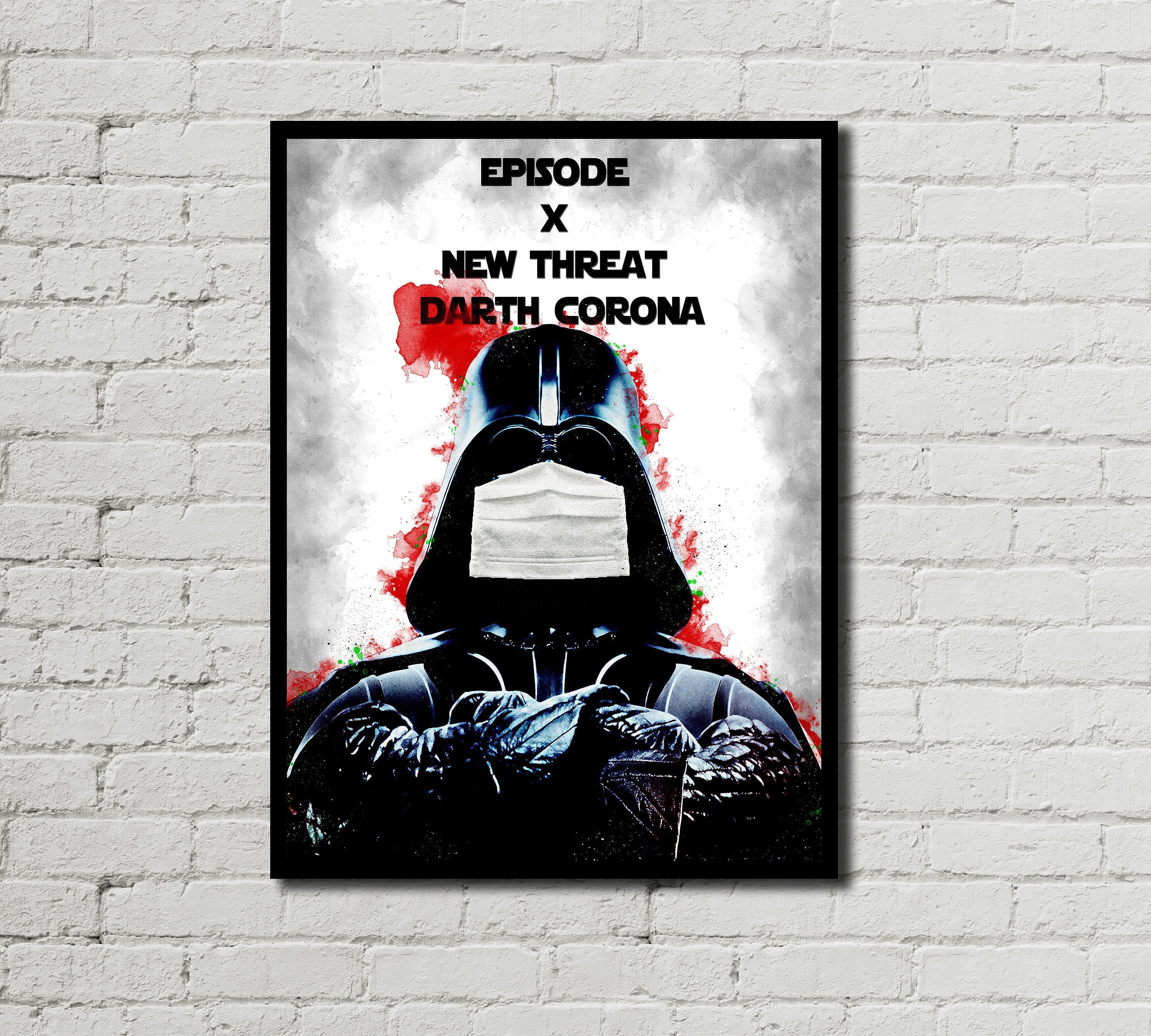 POSTER STAR WARS POSTER- Darth Vader Poster - Corona Poster - Star Wars ...