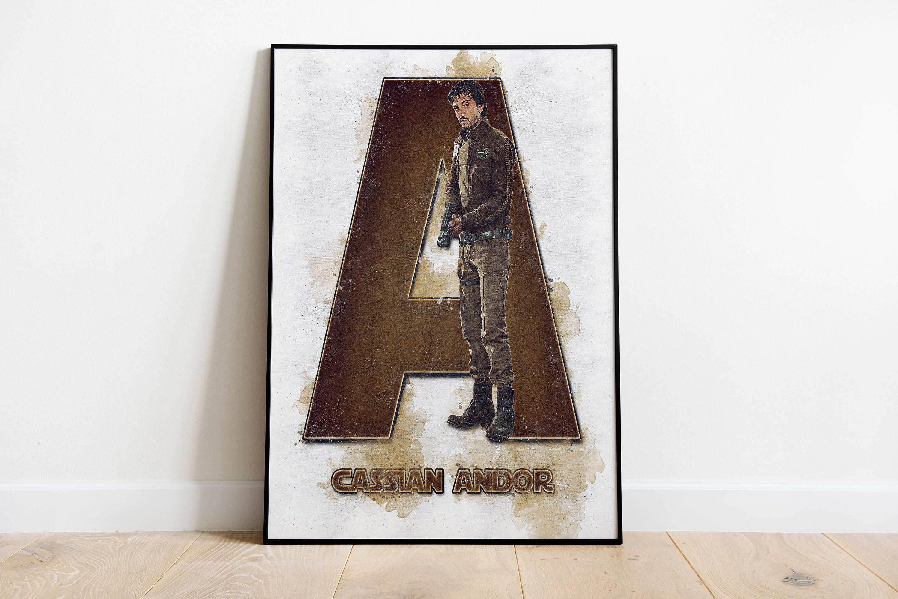 POSTER STAR WARS POSTER - Star Wars Alphabet Poster - Cassian Andor ...