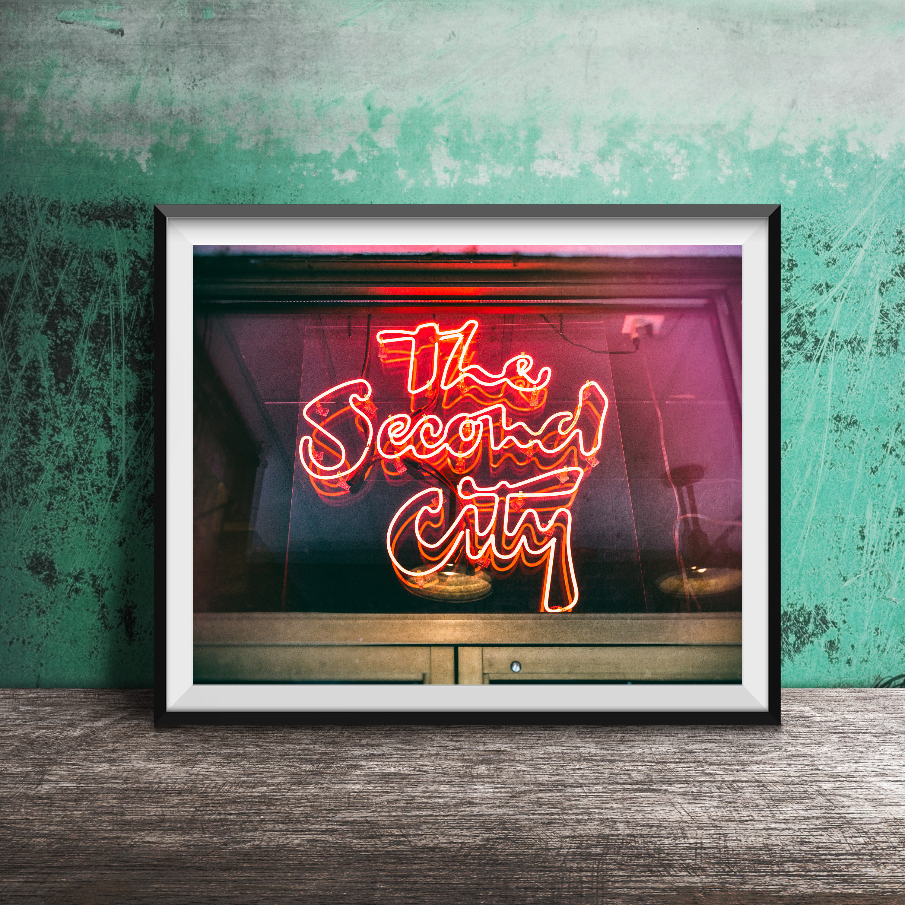 POSTER Second City Theatre, Old Town, Chicago Chicago Street