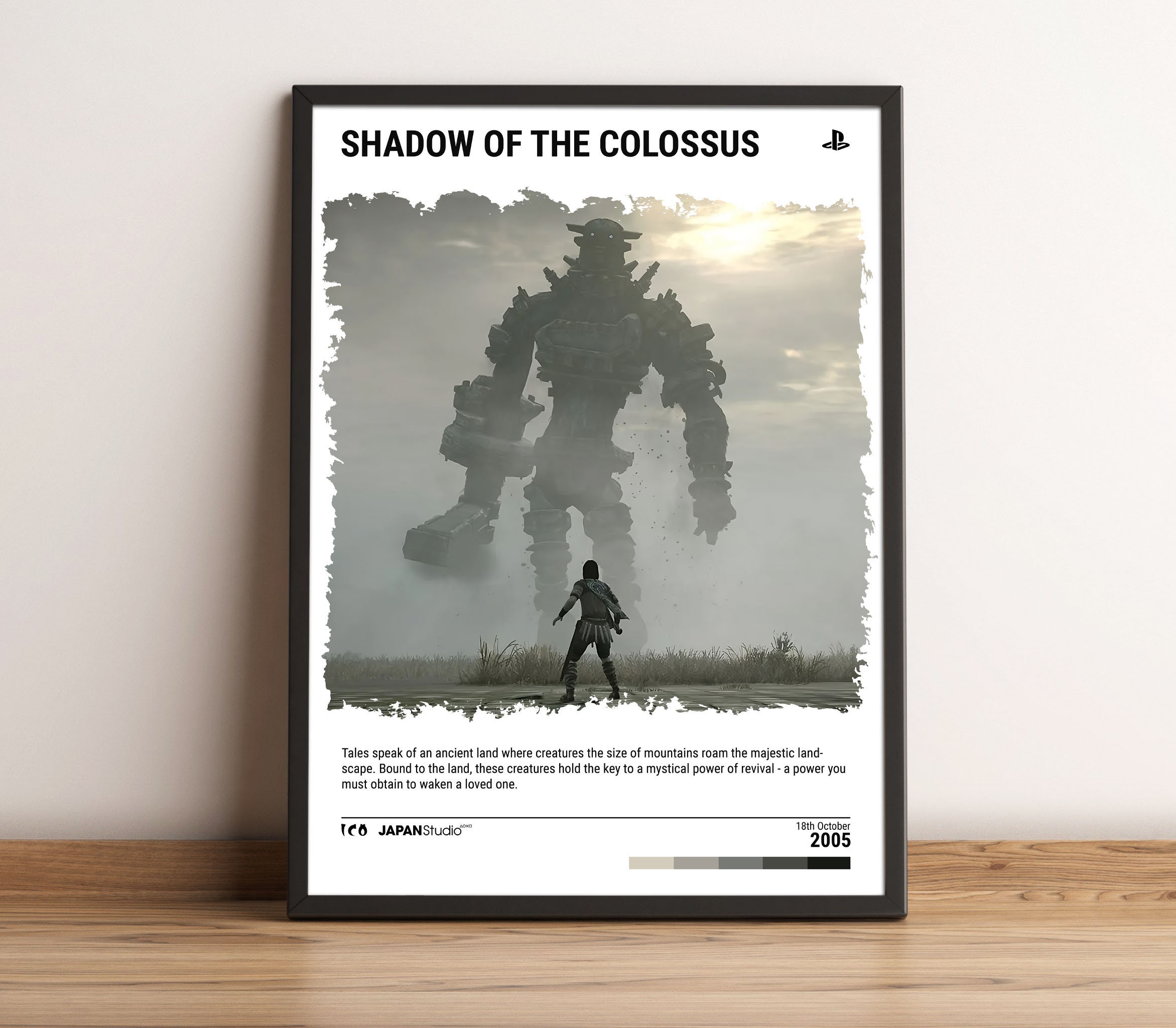 POSTER Shadow of the Colossus (2005) Poster - Video Game Wall Art Print - Gaming Gift -UNFRAMED ...