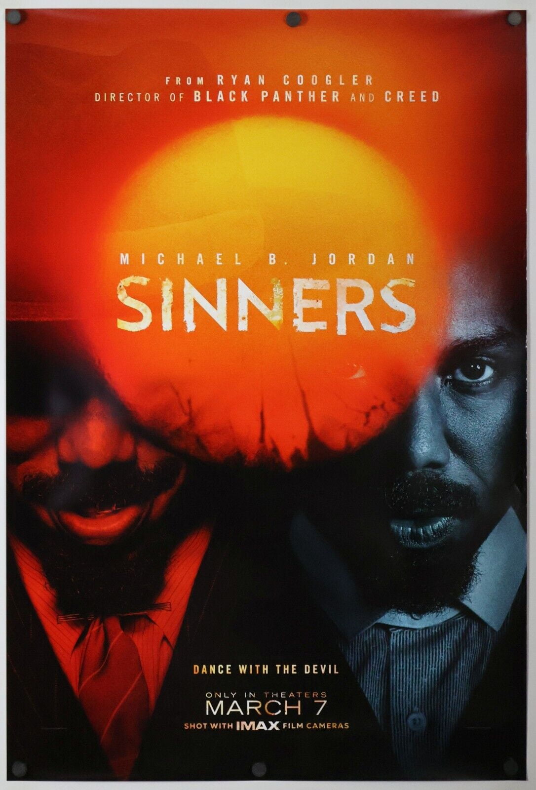 POSTER Sinners original DS movie poster 2025 Adv Michael Jordan