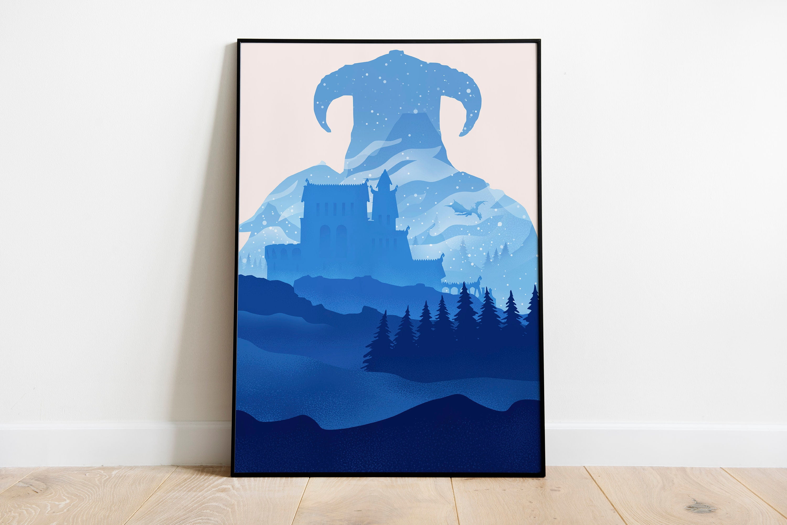 POSTER Skyrim Whiterun Poster Print, Skyrim, The Elder Scrolls, Video ...