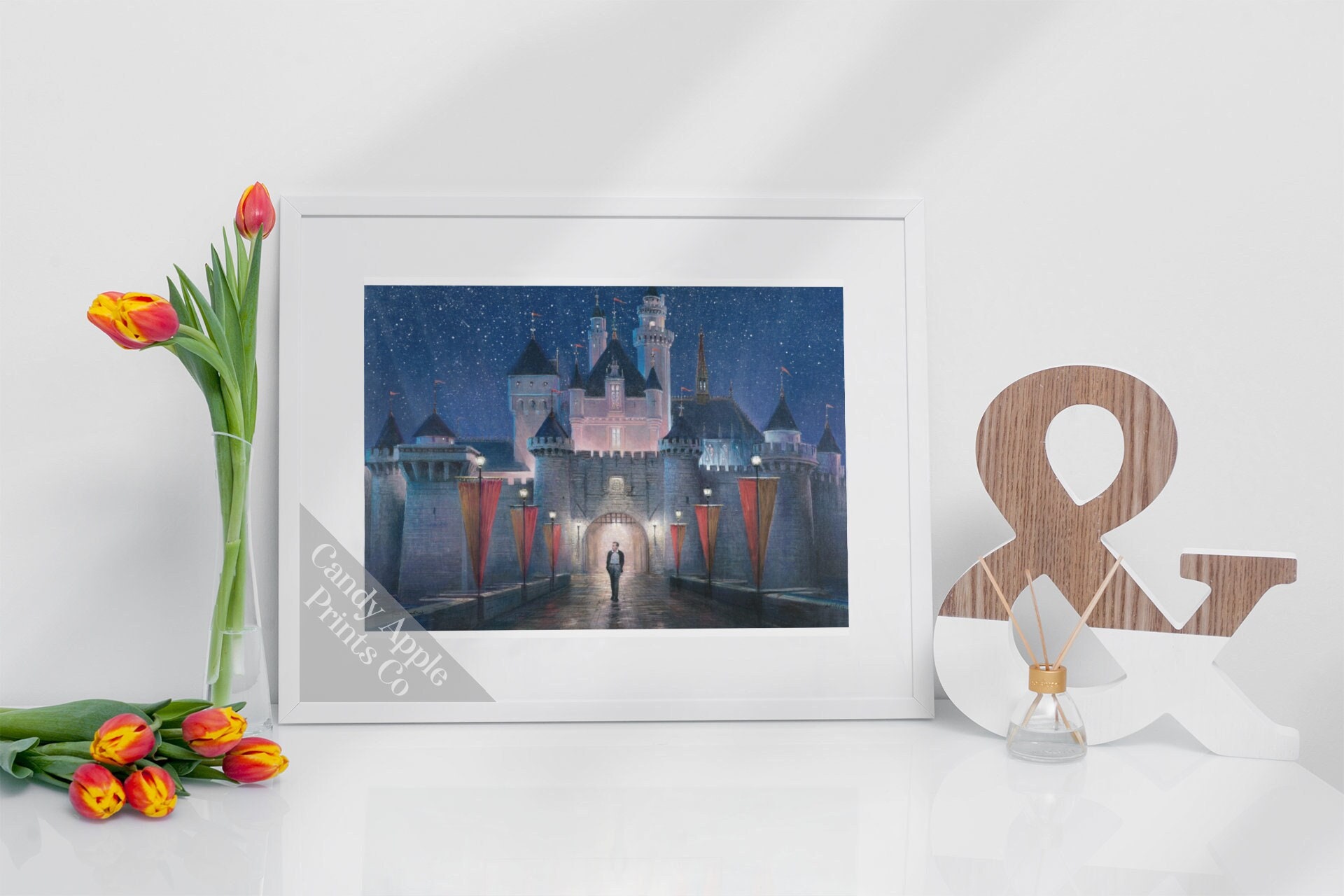 POSTER Sleeping Beauty Castle Print - Walt Disney, Disneyland Print ...