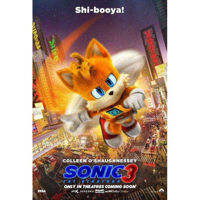 POSTER Sonic The Hedgehog 3 Tails 2024 Movie PREMIUM POSTER MADE IN USA