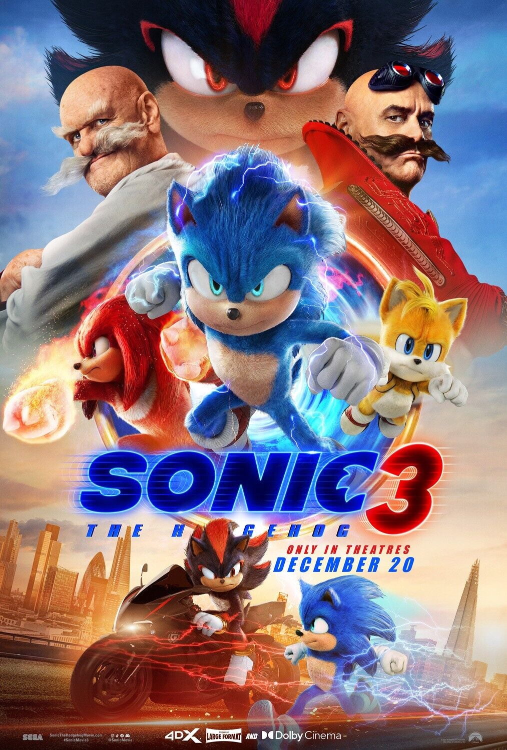 POSTER Sonic the Hedgehog 3 2024 Movie Poster (c)Shadow The Hedgehog