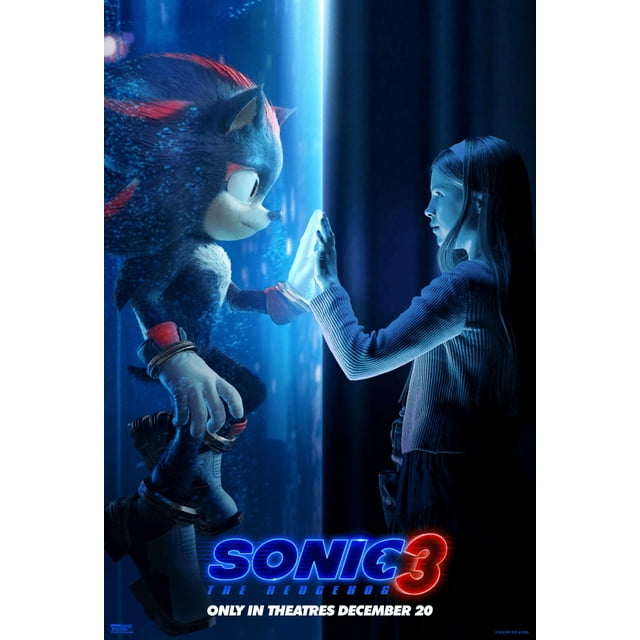POSTER Sonic the Hedgehog 3 2024 Movie Poster (i)Shadow The Hedgehog8x12UNFRAMED