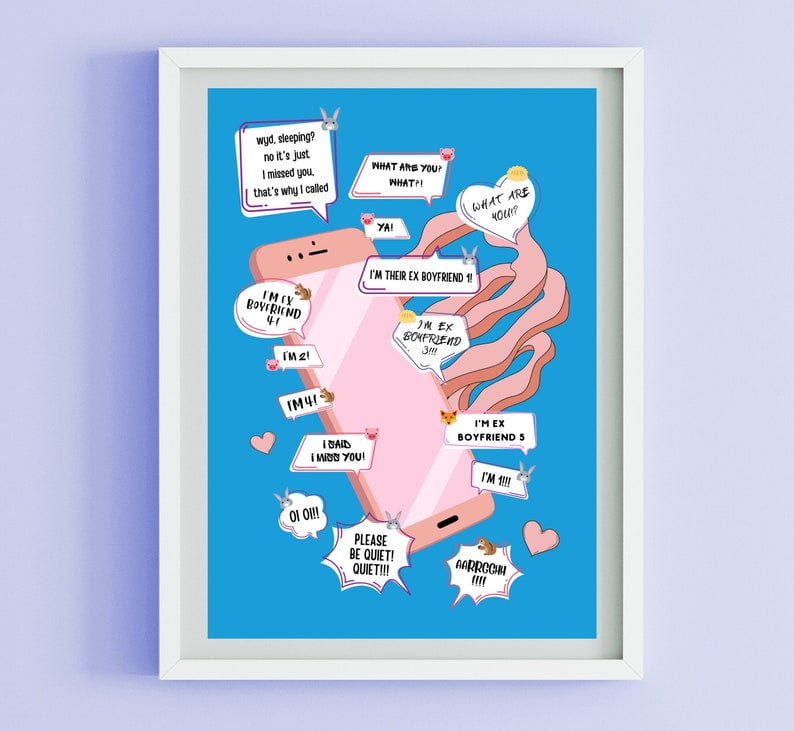 POSTER Stray Kids Chaotic Voicemail Art, SKZ Poster, Poster, SKZ Bubble