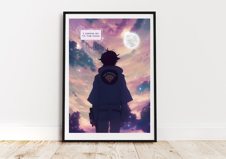 POSTER Stray Kids Seungmin Art, SKZ Poster, Poster, Seungmin I Wanna Go