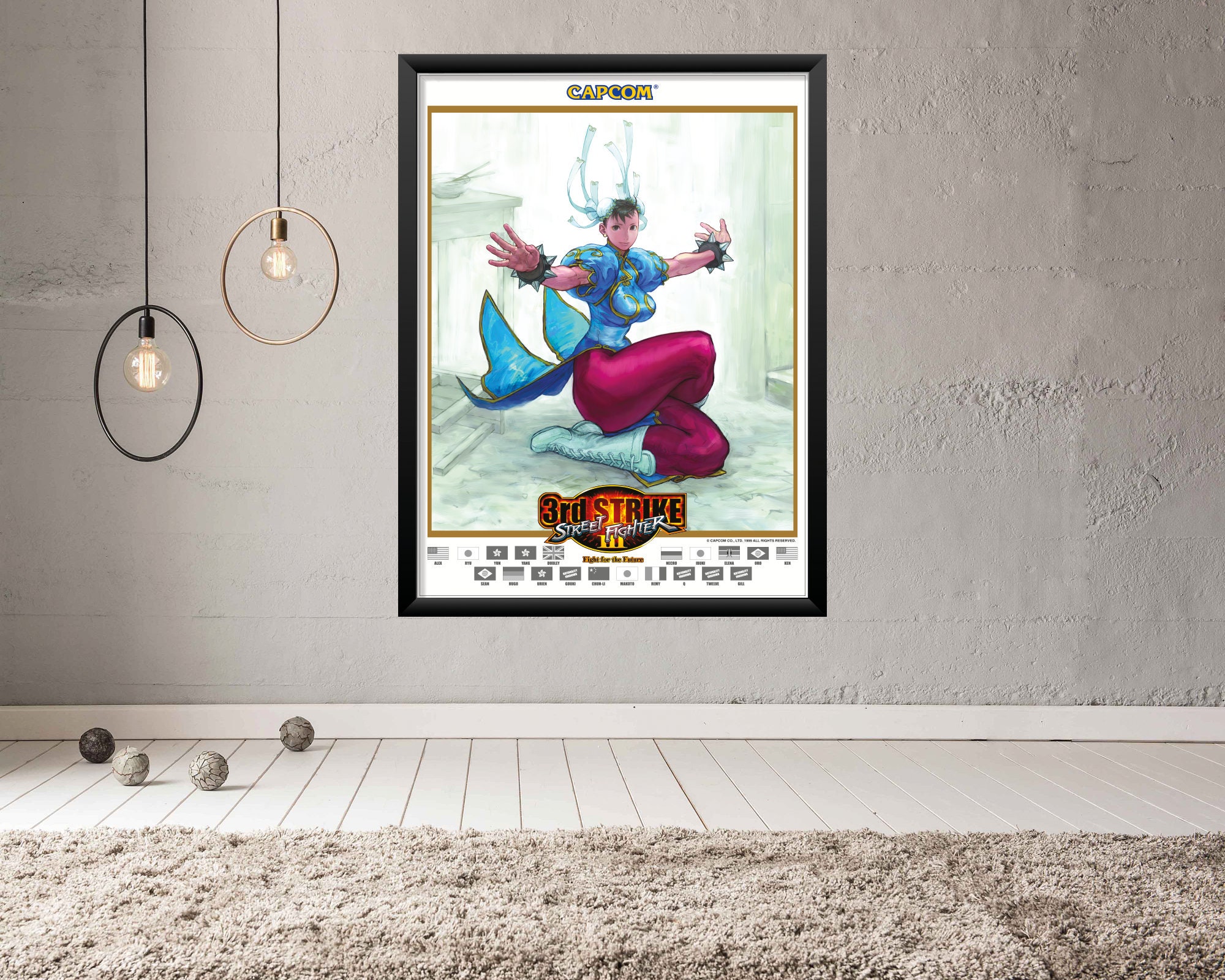 Poster Street Fighter Iii 3rd Strike Chunli Arcade Video Game Poster 