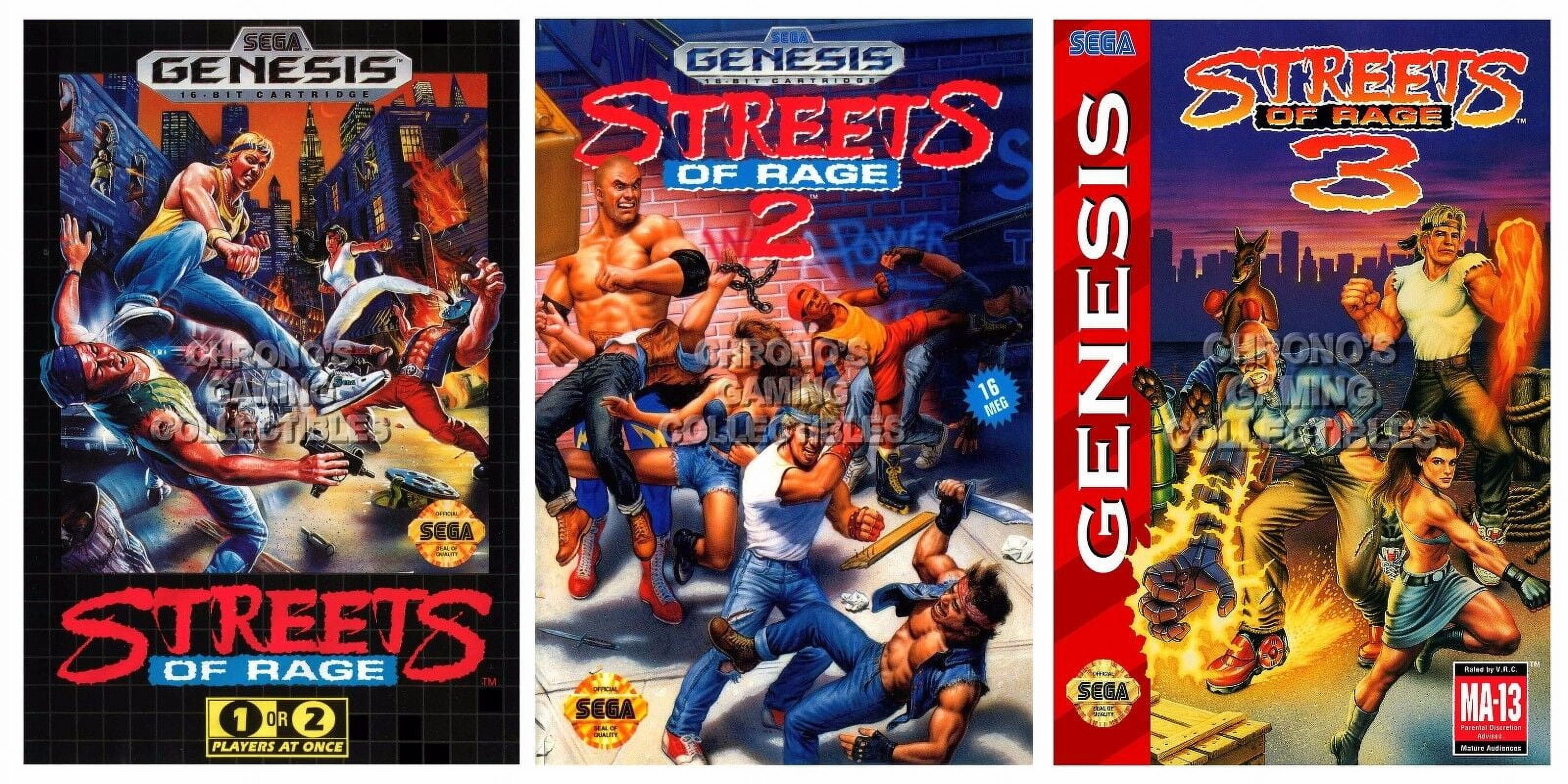 POSTER Street of Rage 1 2 3 BOX ART Sega Genesis Premium POSTERS MADE ...