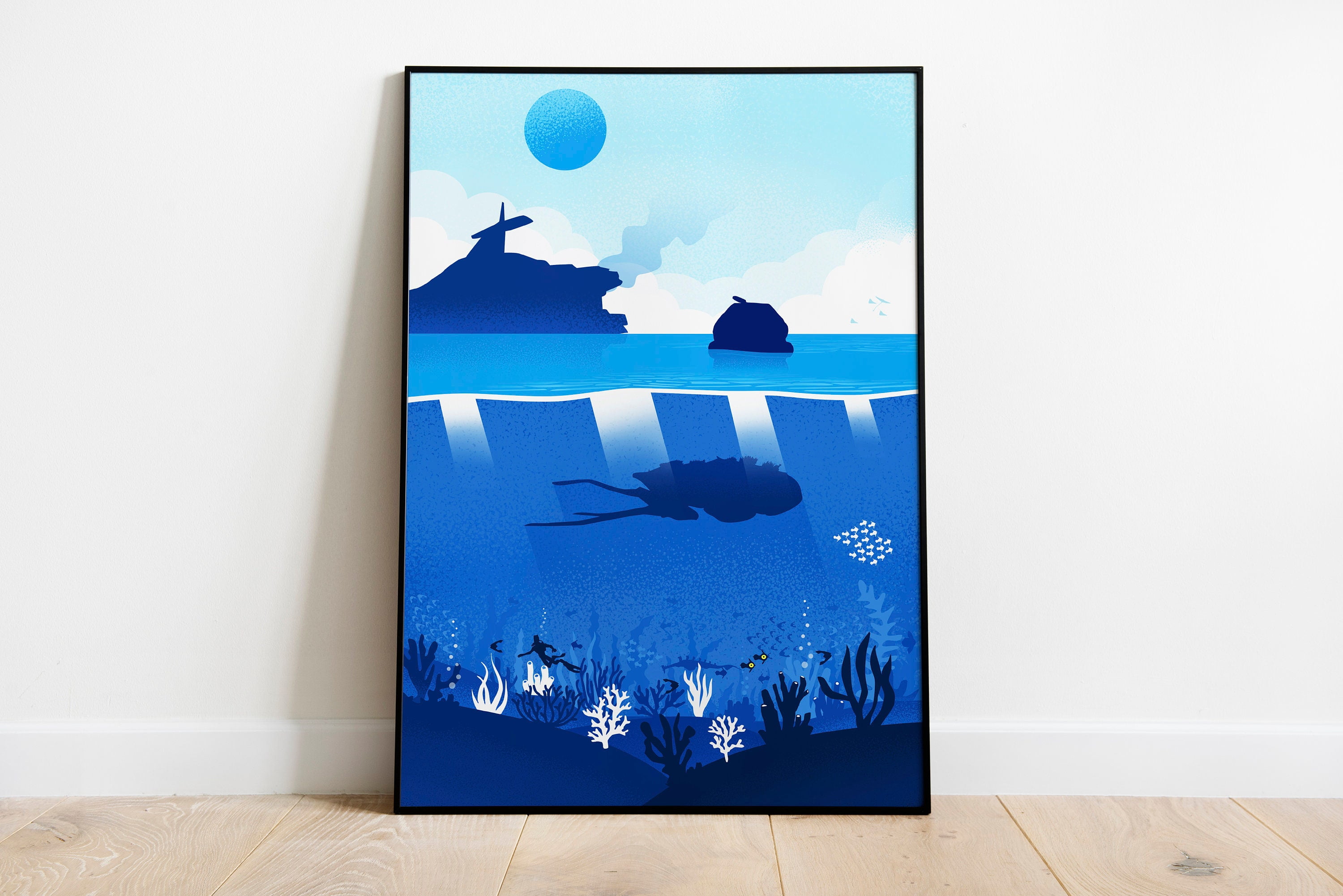 POSTER Subnautica Game NEW Poster Print, Video Game Poster, Video Game Art, Gaming Gift, Vector ...