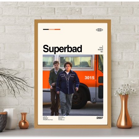 POSTER Superbad Poster, Superbad , Minimalist Art, Movie Poster, Vintage Poster, Retro , Classic Movie, Wall Art , Home Decor-NO FRAME