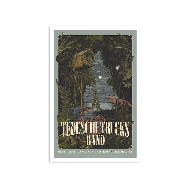POSTER Tedeschi Trucks Band Sept 1 2024 Bank Of NH Pavilion In Gilford