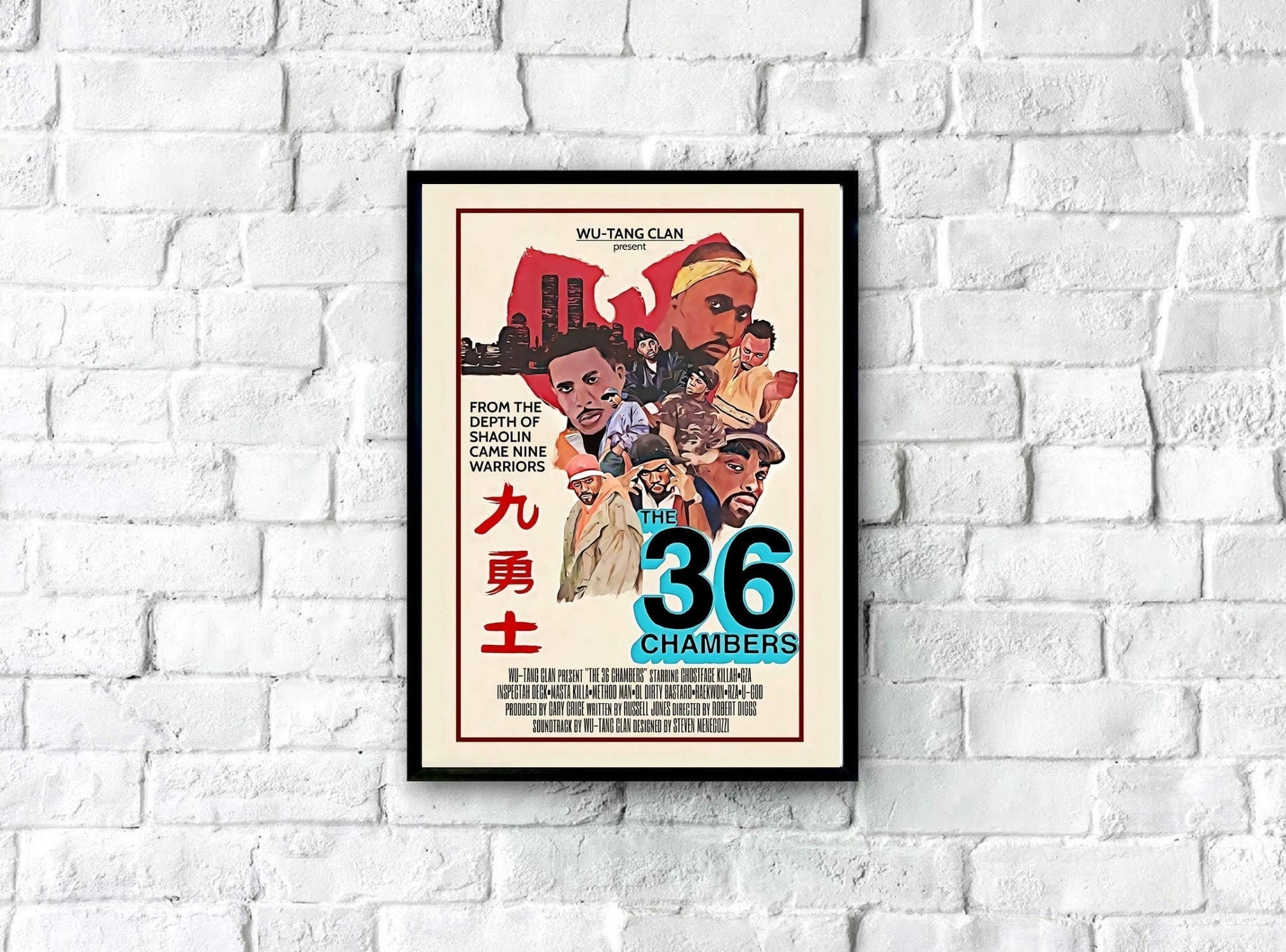 POSTER The 36 Chambers - Wu Tang Clan Poster, Vintage Rap Posters ...