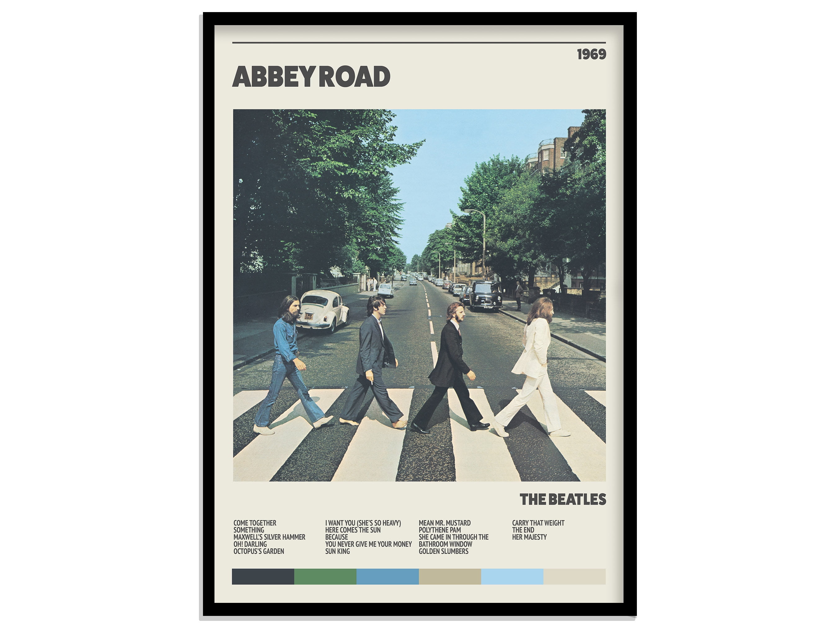 POSTER The Beatles Abbey Road Retro Music Album Poster Print