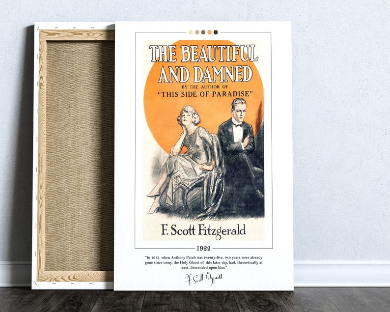 POSTER The Beautiful and Damned Book Cover Poster | F. Scott Fitzgerald