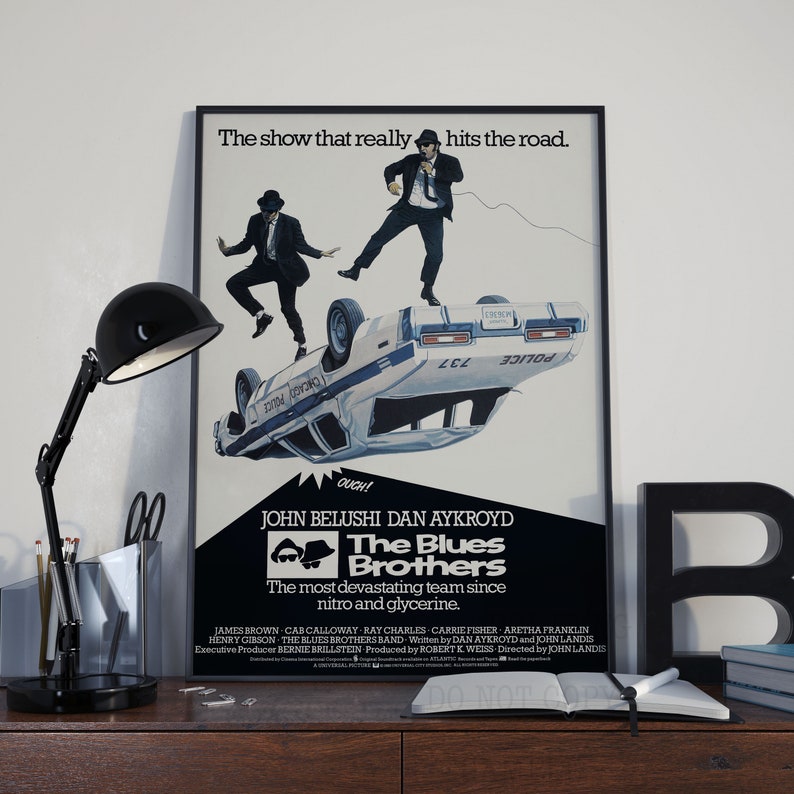 POSTER The Blues Brothers Movie Poster Classic 80s Comedy Film Print