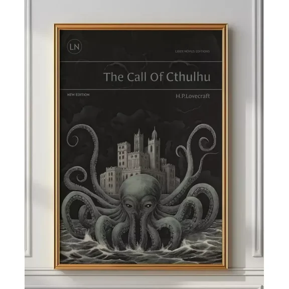 POSTER The Call of Cthulhu, H.P.Lovecraft, Lovecraft Art, Cthulhu Art UNFRAMED, 12x18