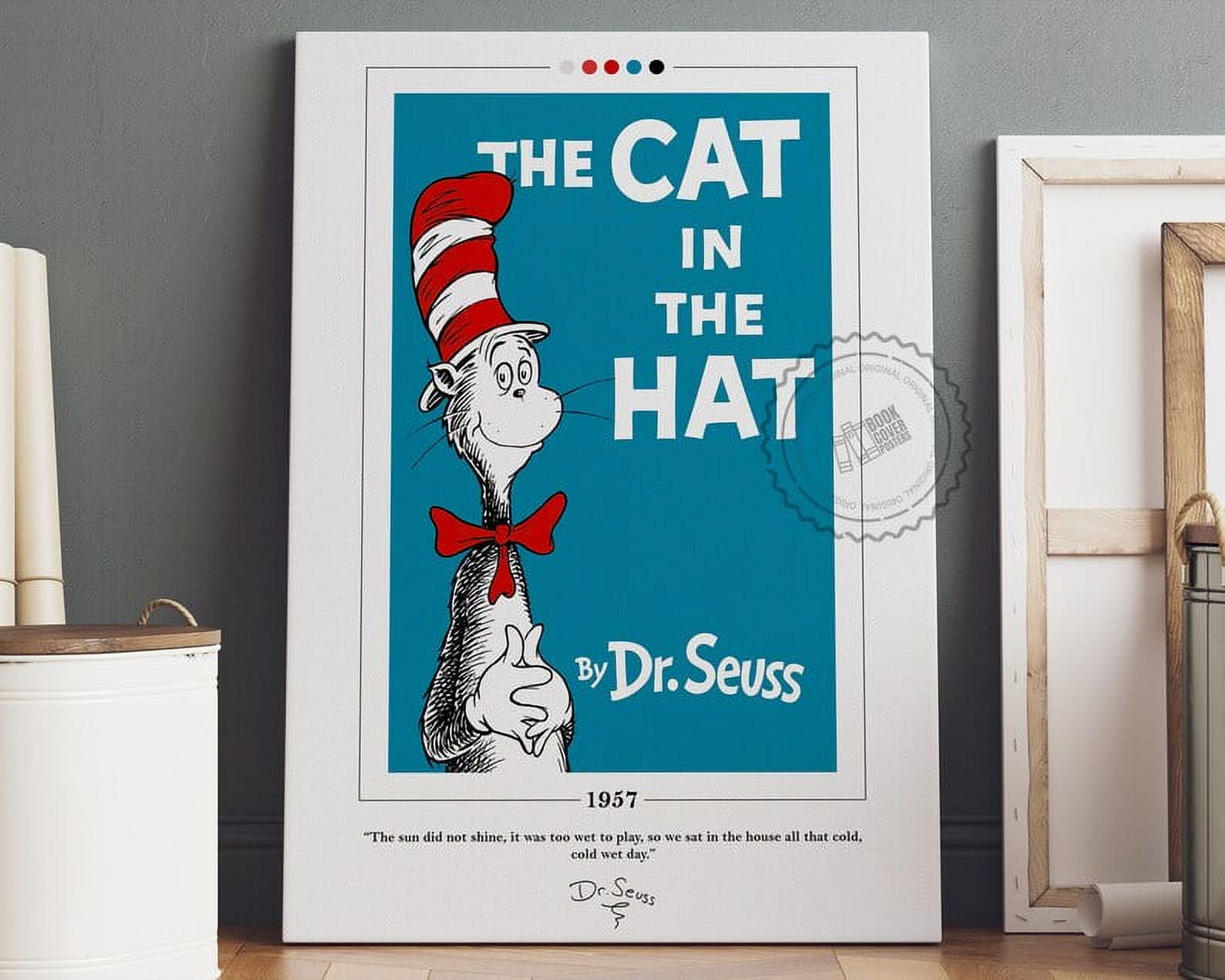POSTER The Cat in the Hat Book Cover Poster | Dr. Seuss, The Cat in the ...