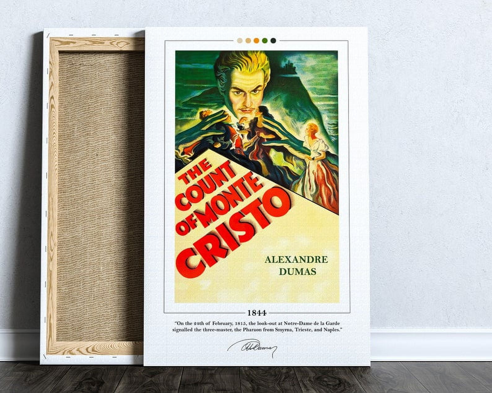 POSTER The Count of Monte Cristo Book Cover Poster | Alexandre Dumas