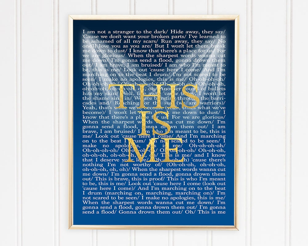 POSTER The Greatest Showman Poster, Greatest Showman Print, This Is Me ...