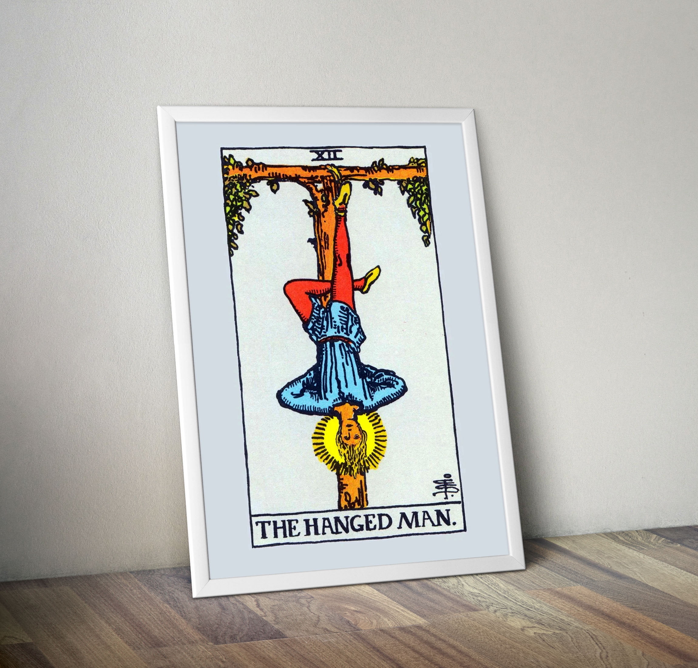 POSTER The Hanged Man Tarot Poster Major Arcana Tarot Poster Tarot Art ...