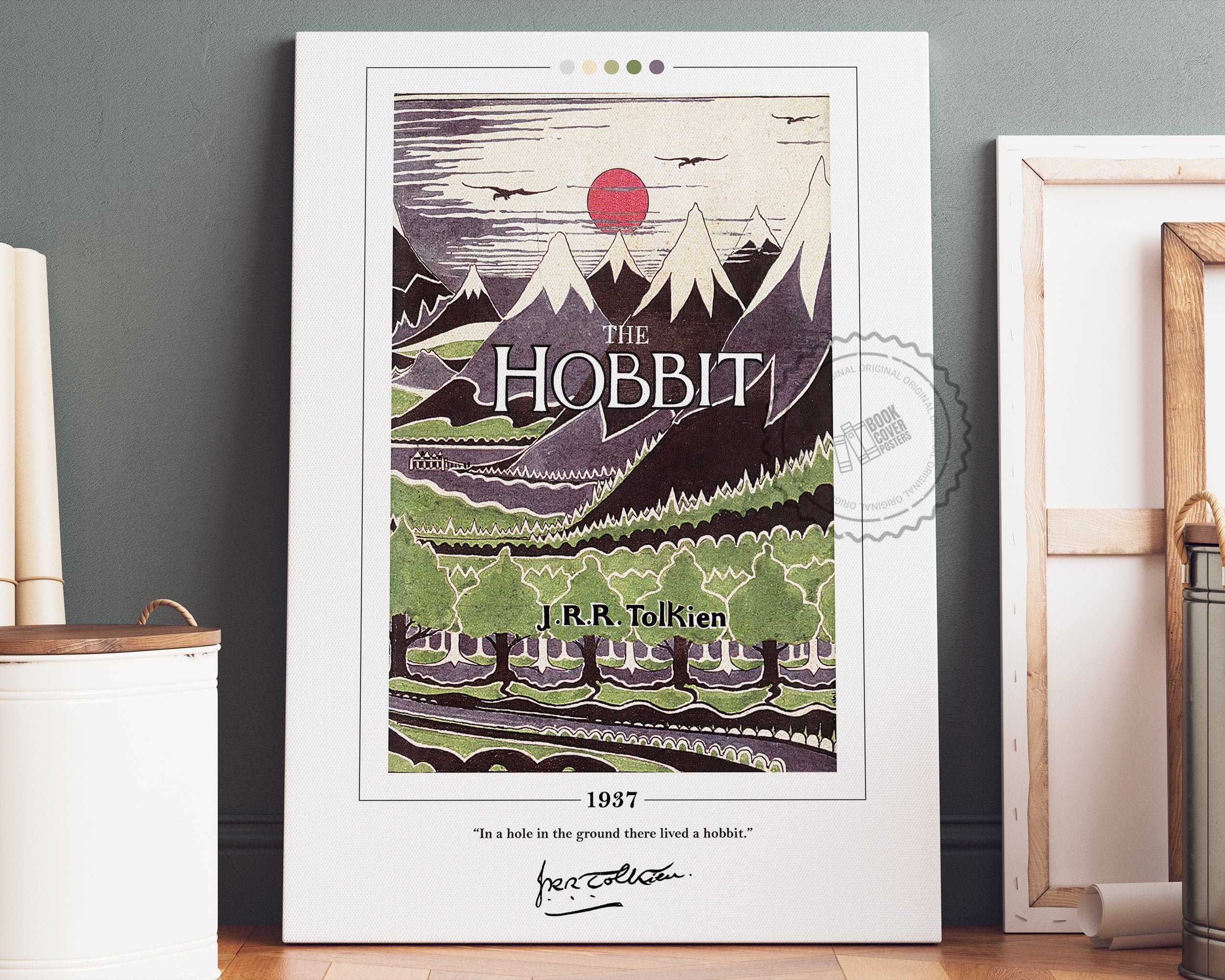 POSTER The Hobbit Book Cover Poster | J. R. R. Tolkien, The Hobbit Poster, The Hobbit Print ...