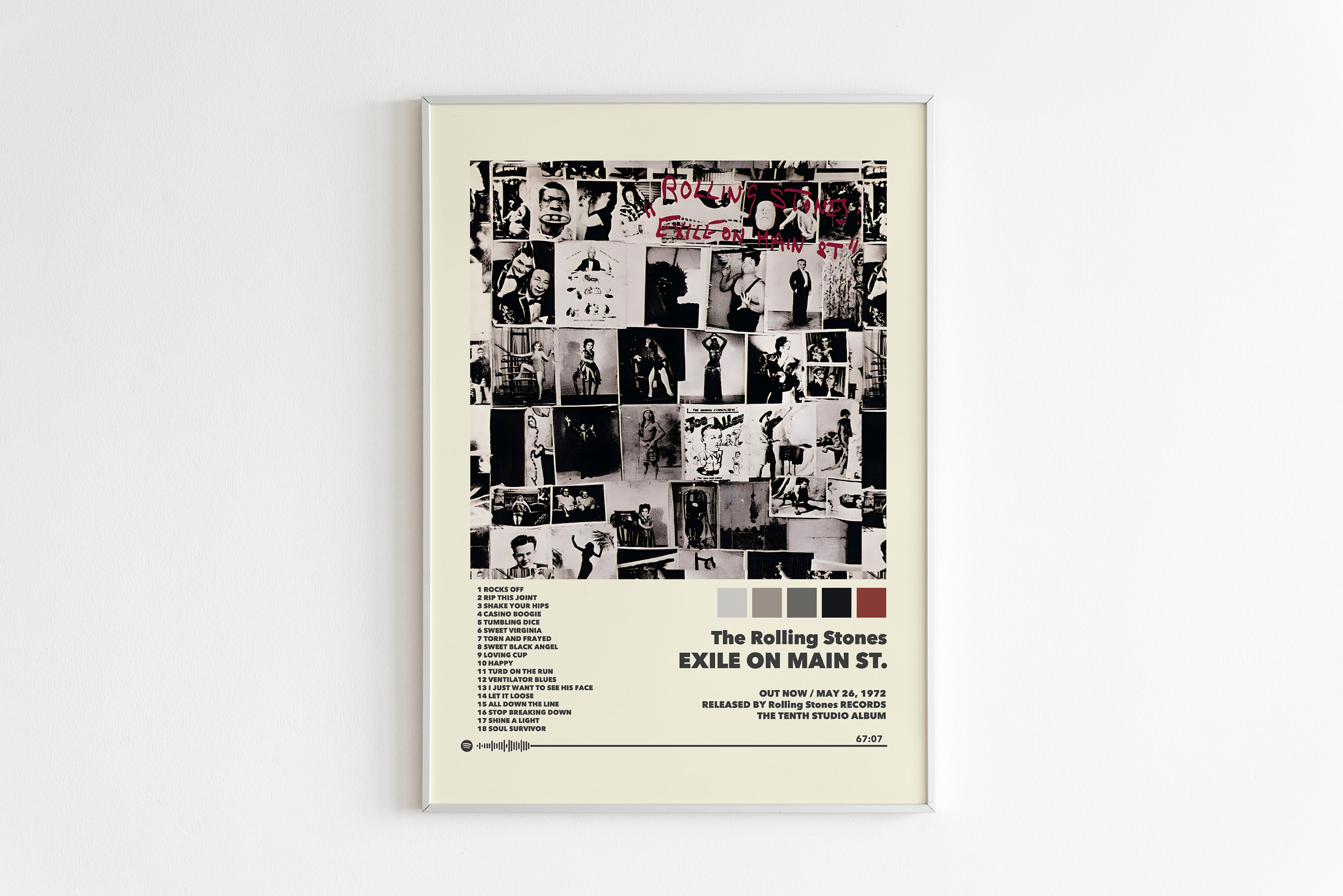 POSTER The Rolling Stones Posters / Exile On Main ST. Poster / Album