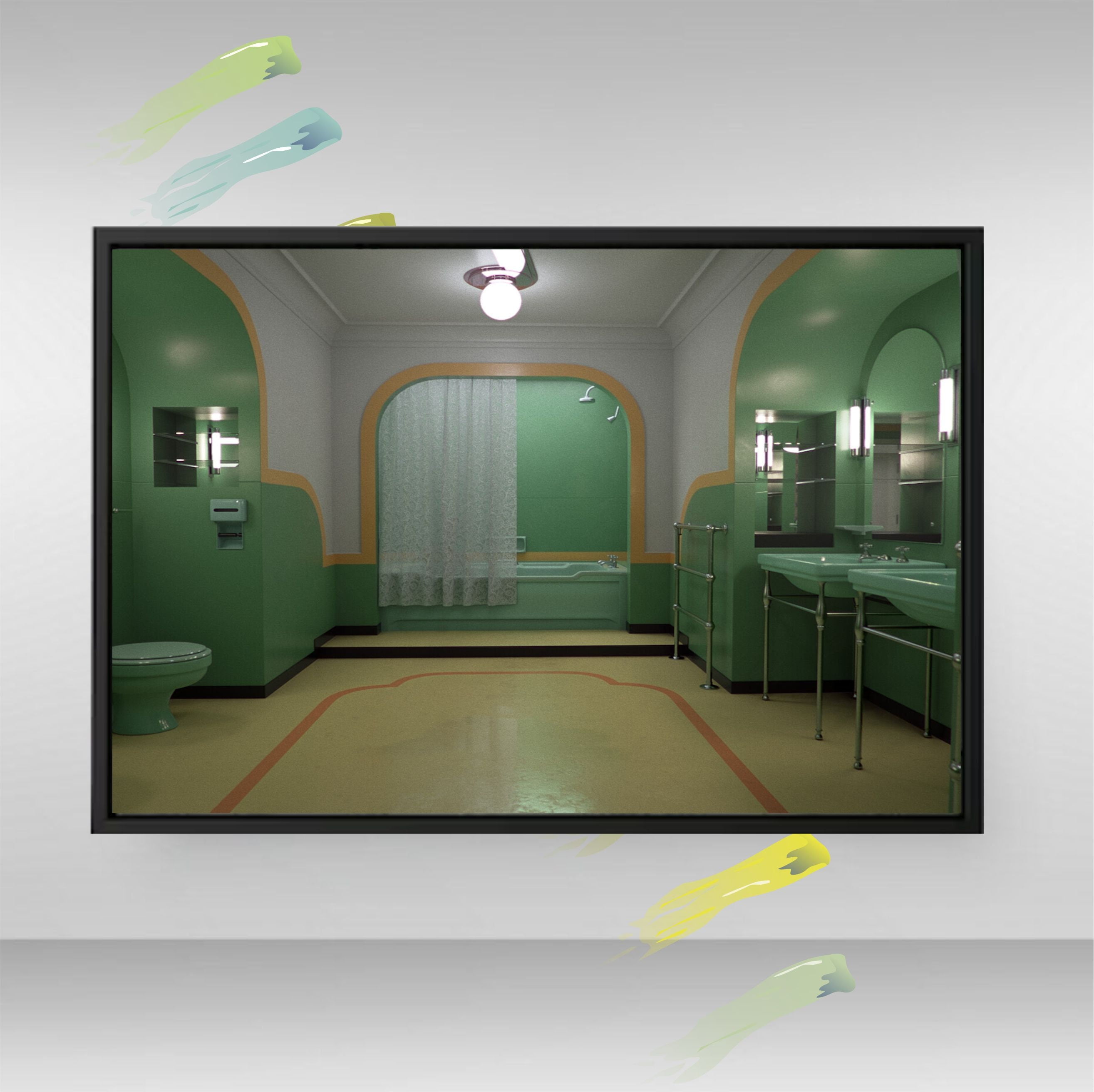 POSTER The Shining Movie Poster ???????? Green Bathroom Scene ???????? Horror