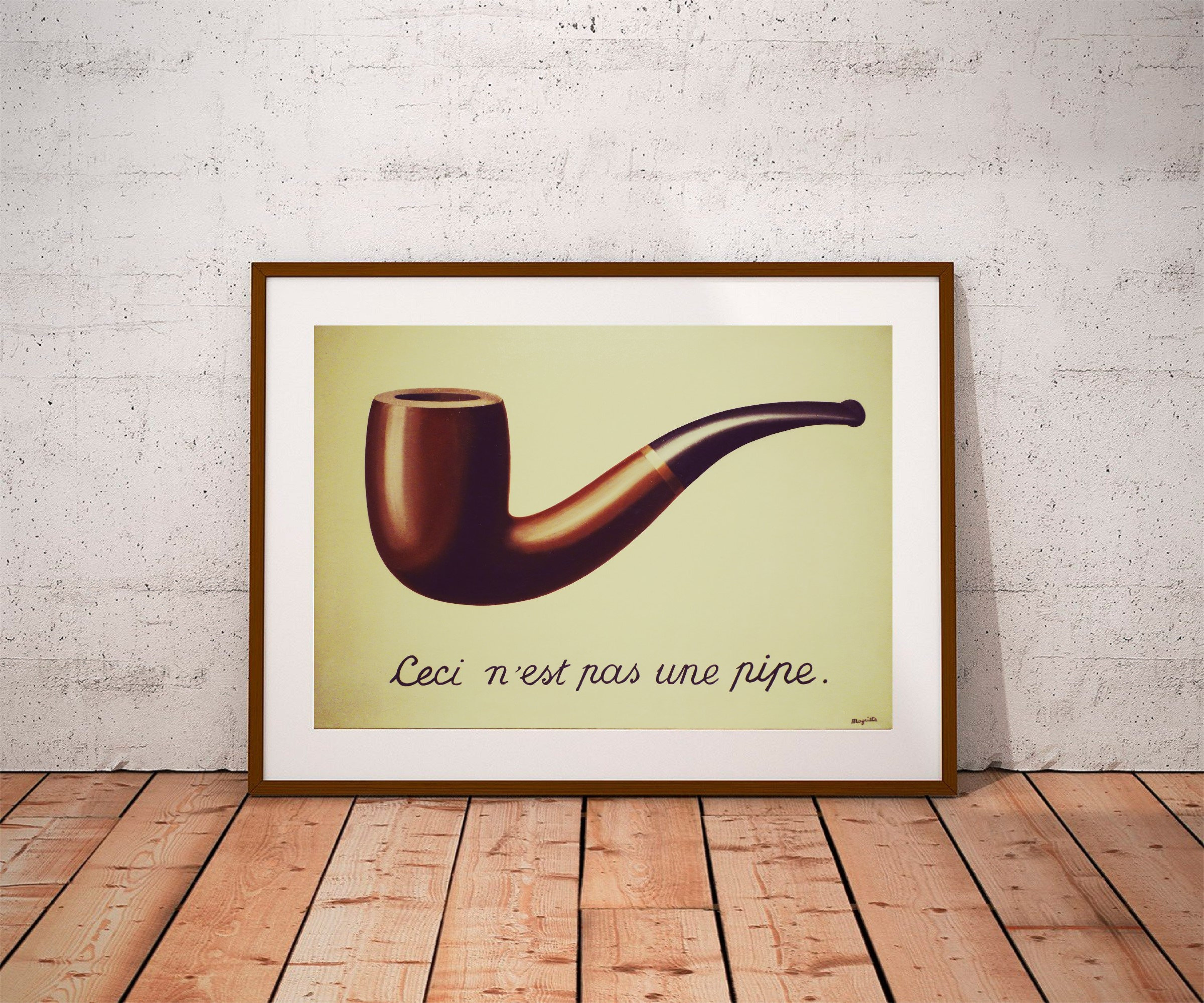 POSTER The Treachery of Images 1929 Painting by René Magritte,