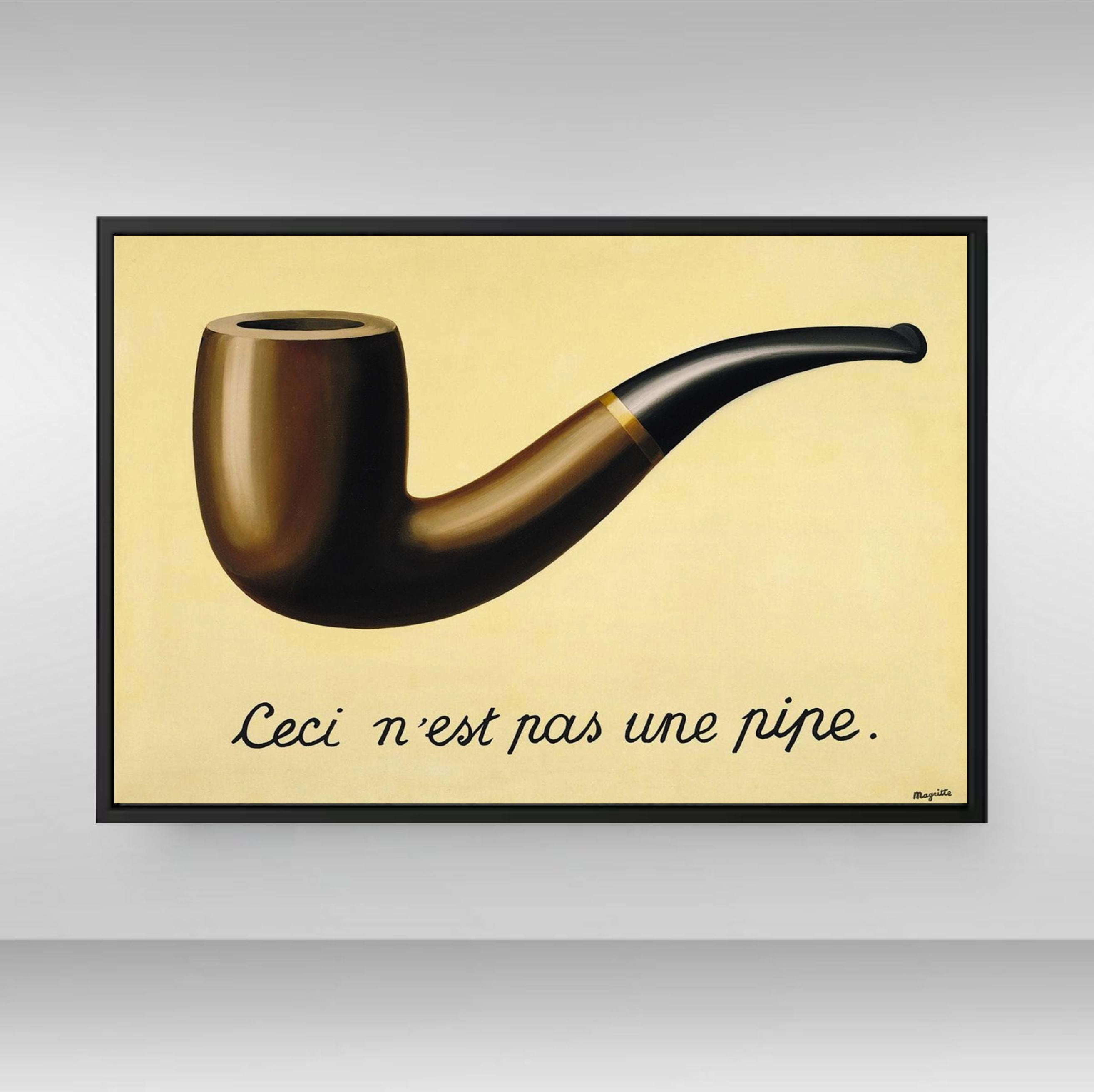 Ceci N'est Pas Une Pipe Deutsch POSTER The Treachery of Images 1929, RenÃ© Magritte, Ceci N'est Pas Une