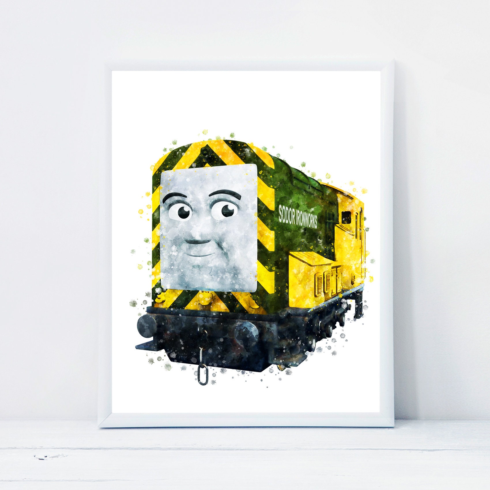 POSTER Thomas and Friends Iron Bert Printable Art Thomas The Tank Engine Watercolor Art Print ...