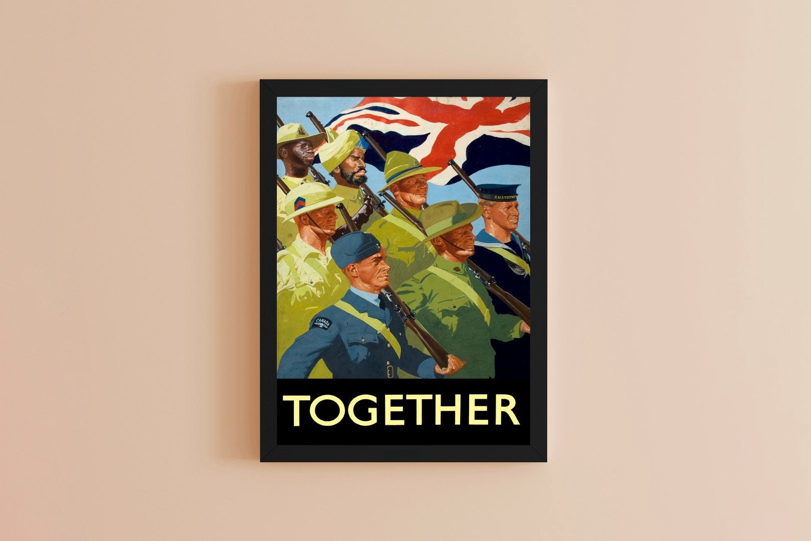 POSTER Together British Empire Second World War Propaganda Poster In A