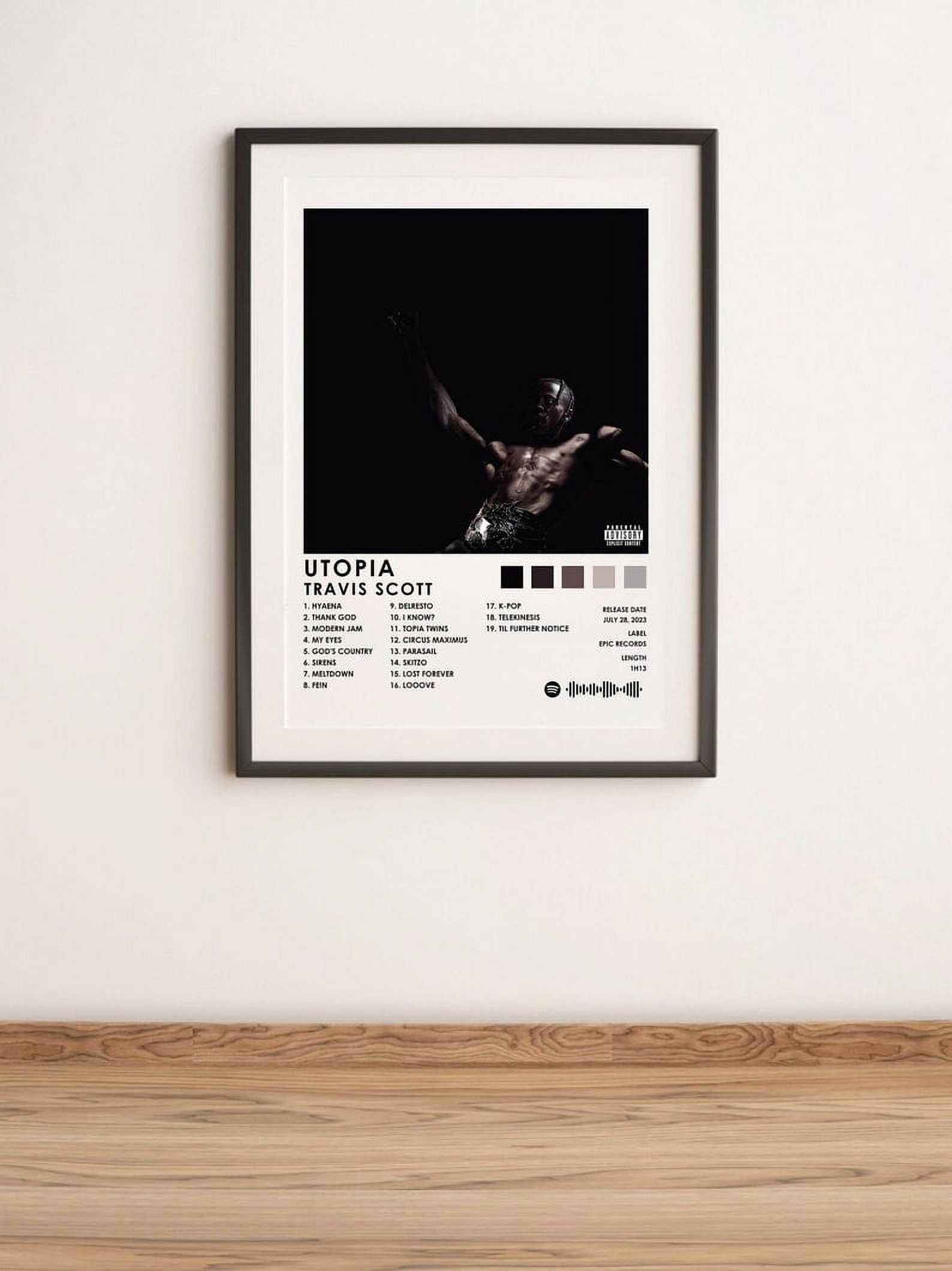 POSTER Travis Scott Utopia Travis Scott Album Album Cover Poster