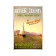 POSTER ULSTER COUNTY West Shore Railroad New Train Travel Poster