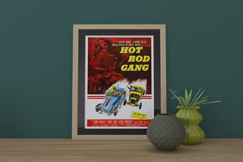 POSTER Vintage Hot Rod Gang Poster , B Movie Print , For Film Buffs