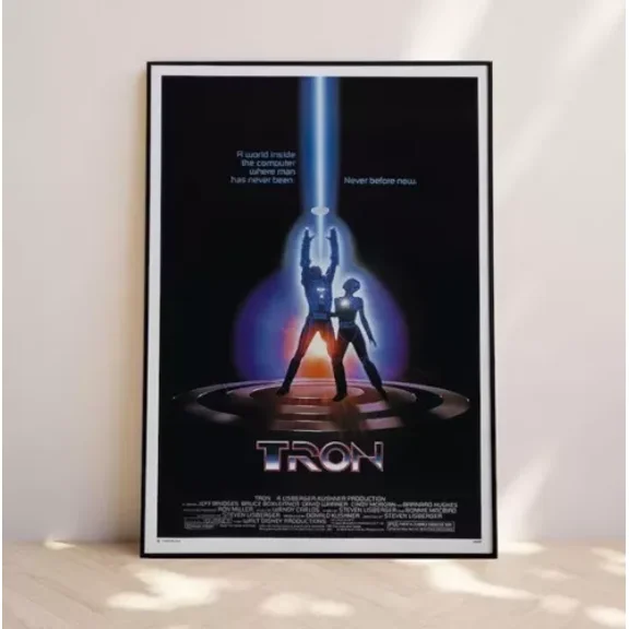 POSTER Vintage Tron Movie Poster, Room Decor Wall Art UNFRAMED, 24x36