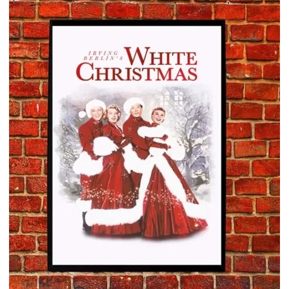 POSTER White Christmas (1954) classic retro movie film UNFRAMED, 12x18