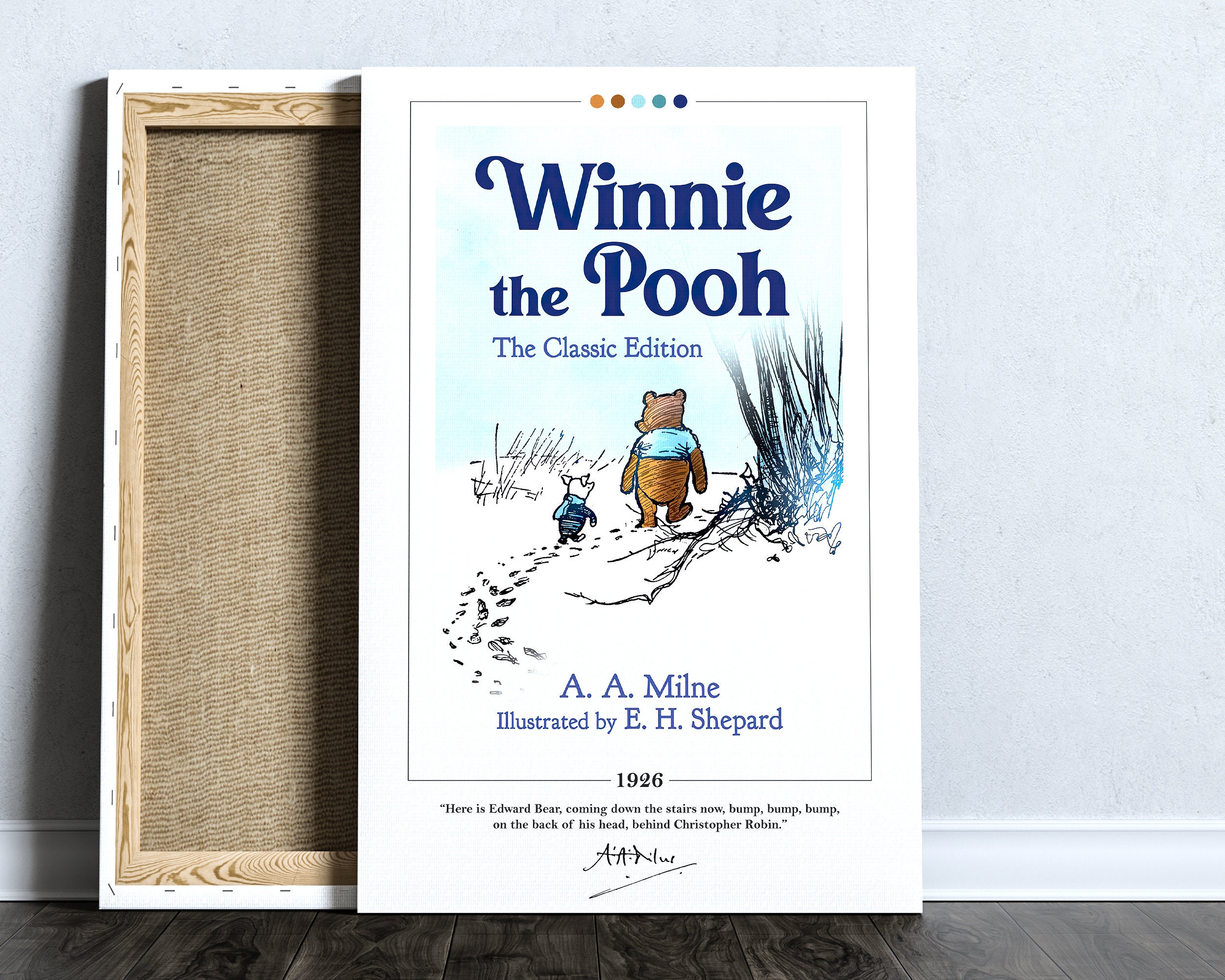 POSTER Winnie The Pooh Book Cover Poster | A. A. Milne, Winnie The Pooh