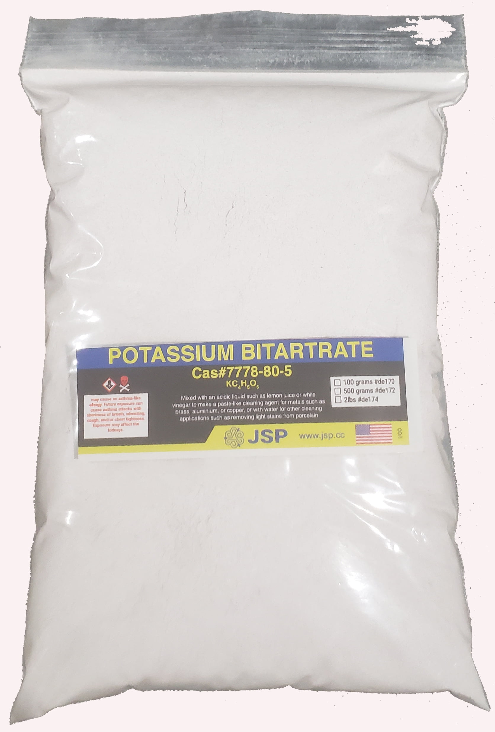 POTASSIUM BITARTRATE 500 grams