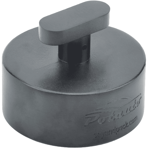 POTAUTO Aluminum Jack Pad Jacking Puck Adapter Support Compatible with Chevrolet Corvette C5 C6 C7 GS Z Frame Rail (Qty 1, Black)